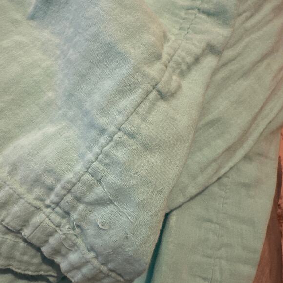 J. Jill Sky Blue Pop Over Hoodie 100& Cotton Size Medium Gauzy Lightweight - Picture 7 of 7